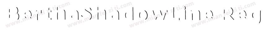 BerthaShadowLine Regular字体转换